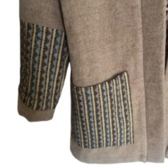 Joh Mariah Open Front Woven Coat Large - Picture 4 of 5